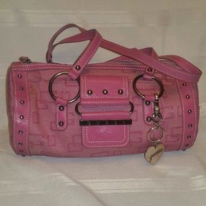 Pre-owned Pink Guess Barrel Purse